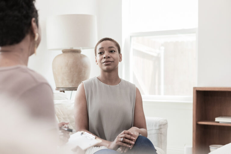 A woman at a Maine or Massachusetts Pillars Health Group location for Adderall addiction treatment.