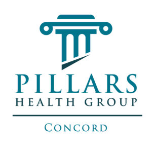 The logo for Pillars Health Group – Concord.