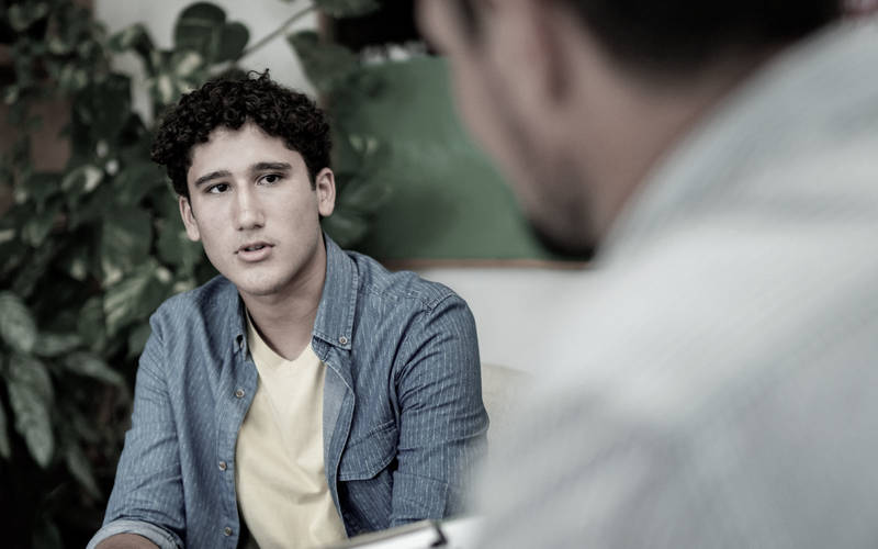A teen boy in a teen aftercare program in Concord, MA.