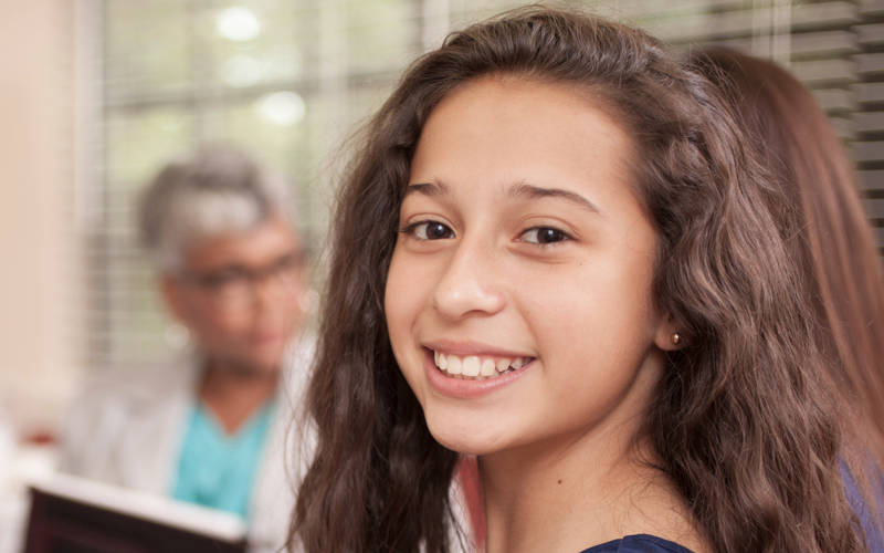 A young teen girl in a group therapy session for outpatient teen depression treatment at Pillars Health Group in Concord, MA.