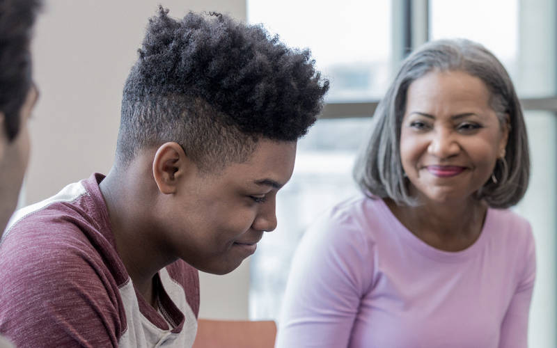 A young boy in therapy for his anxiety disorder at Pillars Health Group's teen mental health center in Concord, MA.