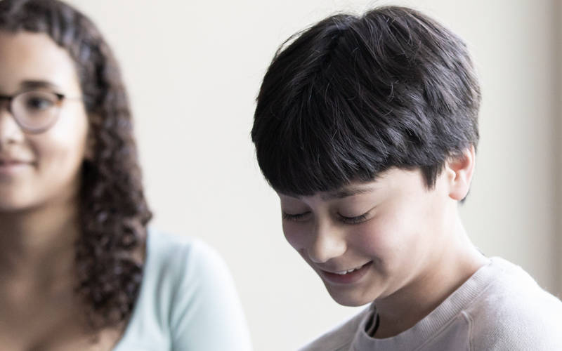 A young boy in group therapy for teen ADHD treatment at Pillars Health Group's teen-focused treatment center in Concord, MA.