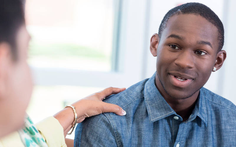A young boy in individual therapy for teen PTSD treatment at Pillars Health Group's teen-focused treatment center in Concord, MA.