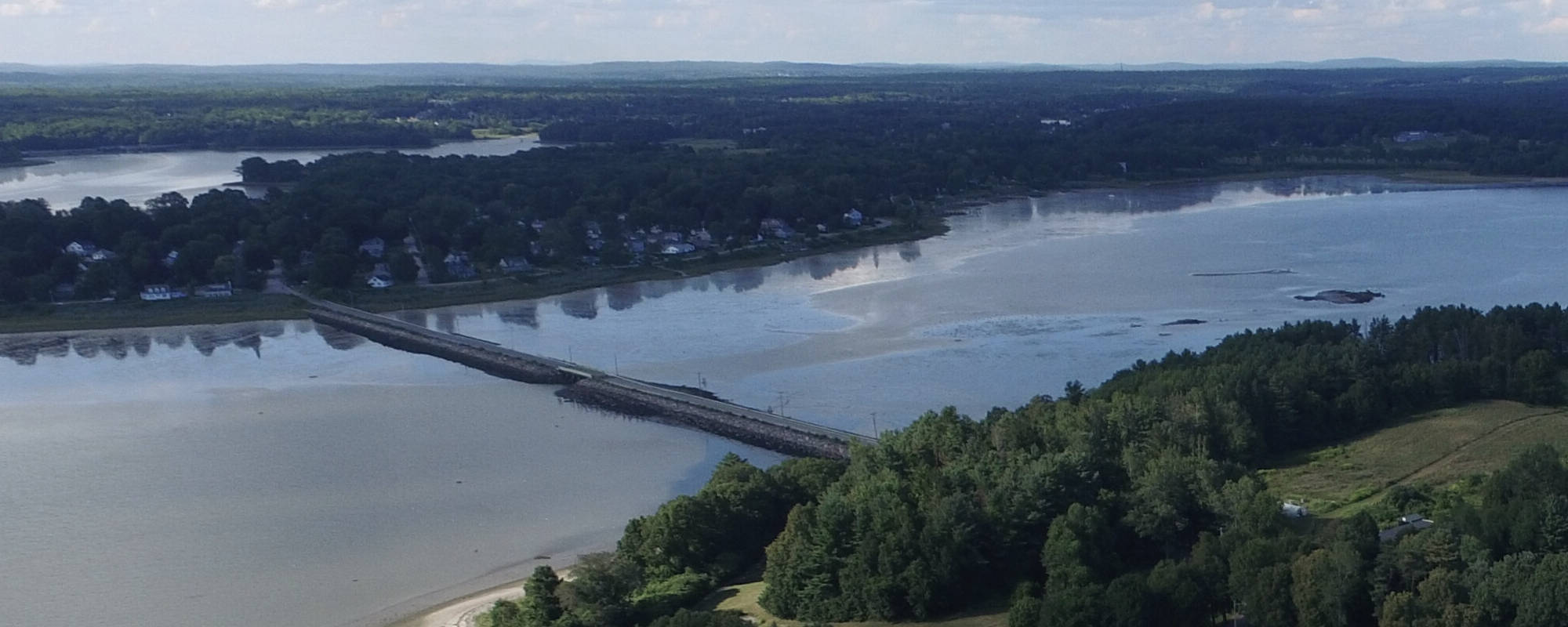 A picture of Falmouth, ME, a short drive away from the outpatient mental health facility: Pillars Health Group in South Portland.