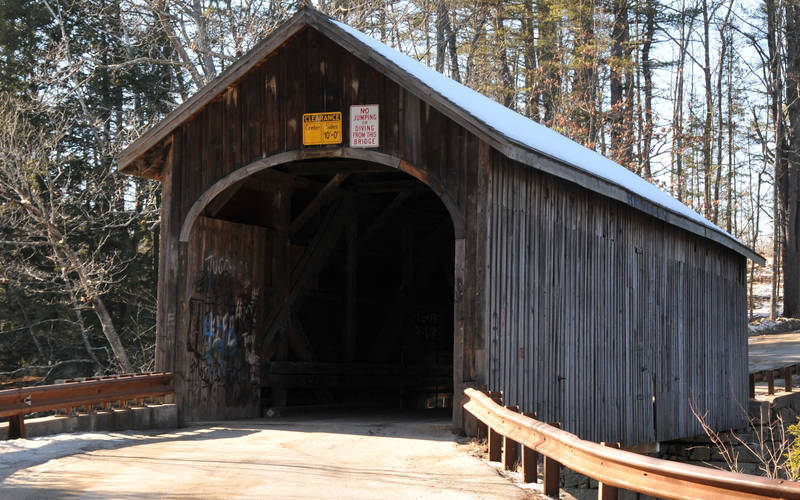 Babb's Bridge in Windham, ME. A short trip away from outpatient mental health treatment at Pillars Health Group.