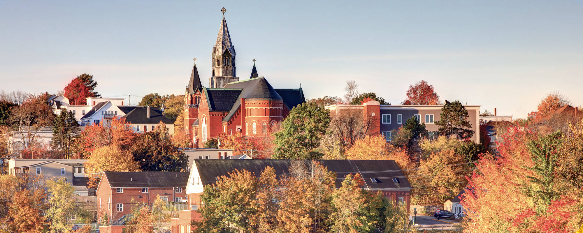 A picture of Biddeford, ME, a short drive away from Pillars Health Group in South Portland, ME.