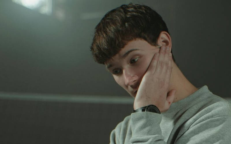 A young man learning about how drug addiction ages your body.