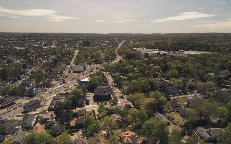 View of Billerica, a short drive away from Pillars Health Group's mental health and addiction treatment center in Tewksbury, Massachusetts.