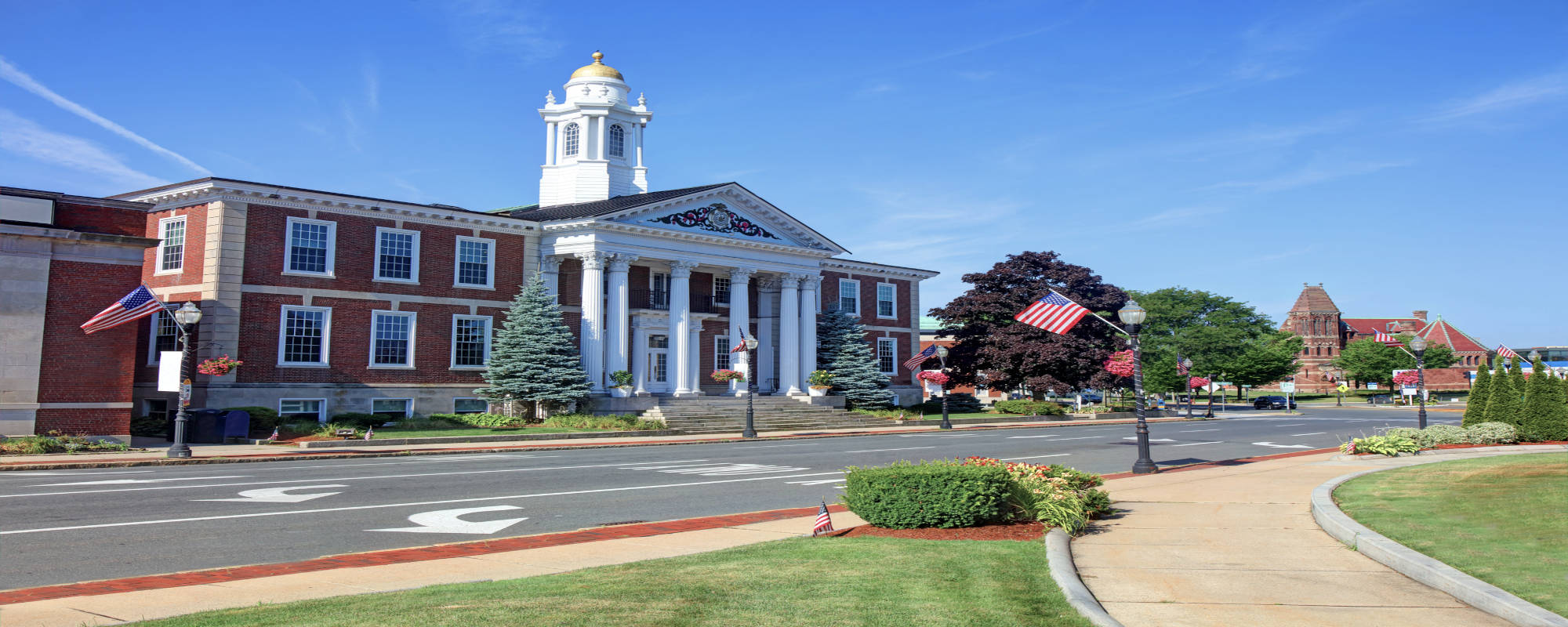 View of Woburn, a short drive away from Pillars Health Group's mental health and addiction treatment center in Tewksbury, Massachusetts.